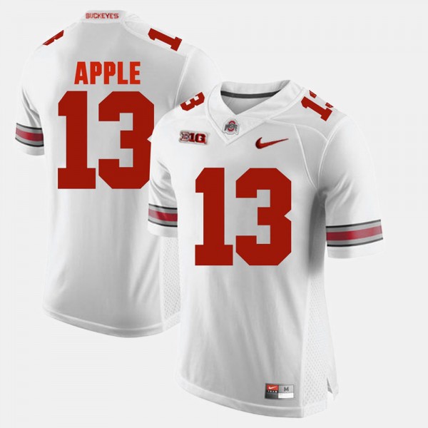 Ohio State Buckeyes Eli Apple Men's #13 Game Alumni White College Football Jersey 2404CGWN3